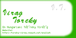 virag toreky business card